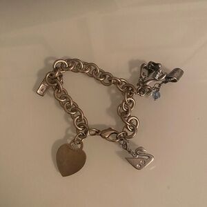 Tiffany & Co. Silver Heart Charm Bracelet